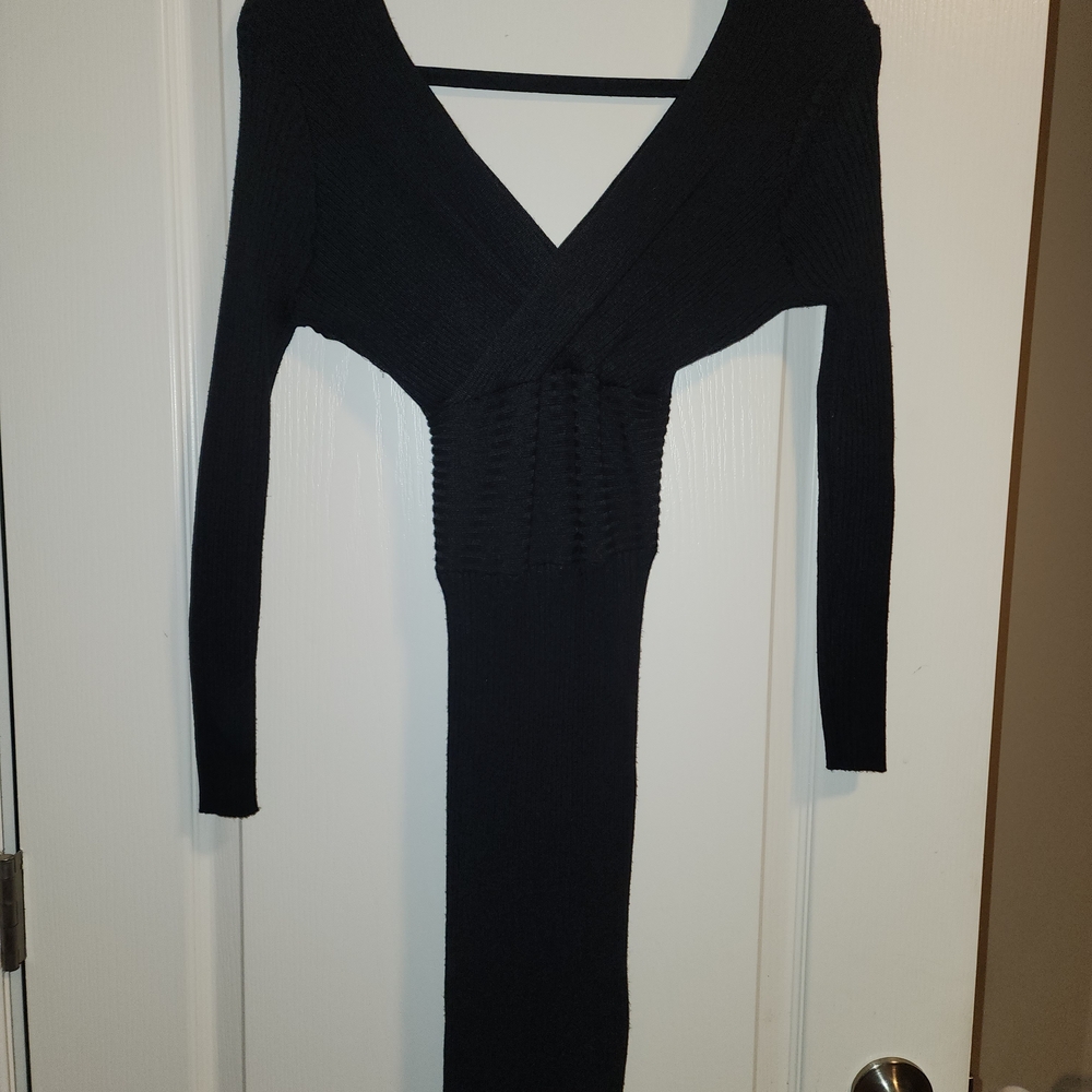 SHEIN Black Knit Dress